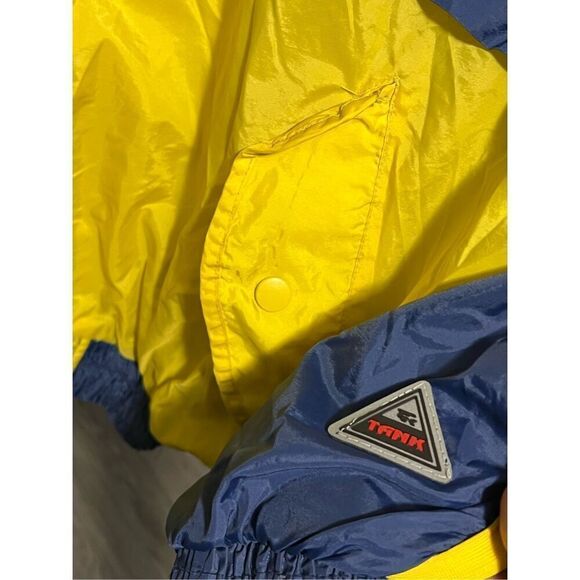 Vintage Y2K University Of Michigan Striped Windbreaker Jacket - Picture 3 of 7